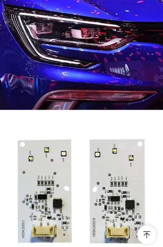Світлодіодні плати ДХО для фар на Renault Megan 4