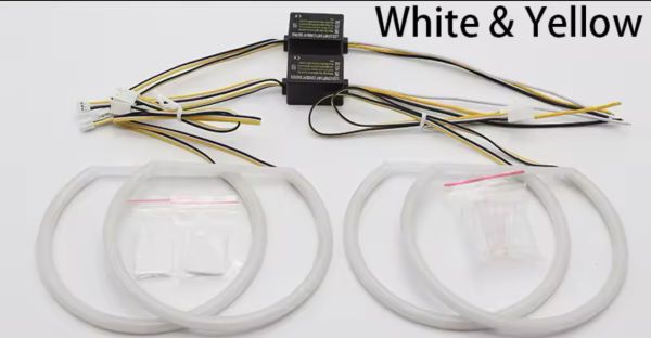 Ангельські очі на BMW e46 дорест LED cotton