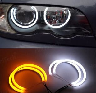 Ангельські очі на BMW e46 рестайлінг LED cotton