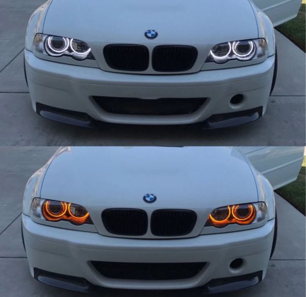 Ангельські очі на BMW e46 дорест LED cotton