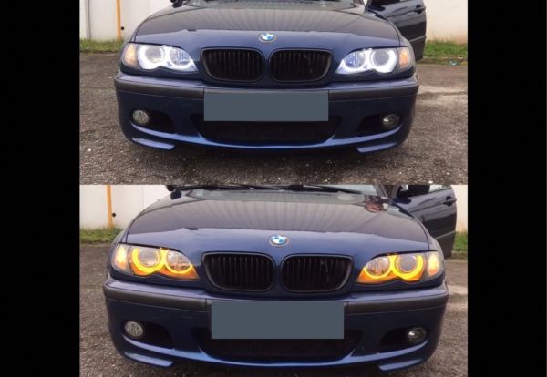 Ангельські очі на BMW e46 дорест LED cotton