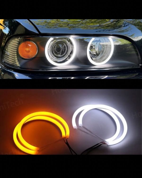 Ангельські очі на BMW e39 рестайлінг LED cotton