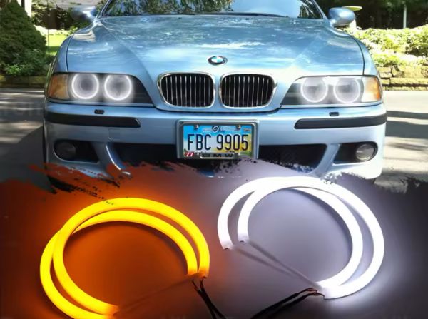 Ангельські очі на BMW е39 дорестайлінг LED cotton