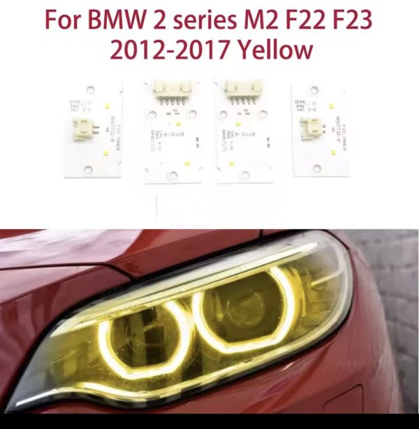 Світлодіодні плати ДХО для фар на BMW 2 F22 F23 2012-2017 Led  yellow(жовті)