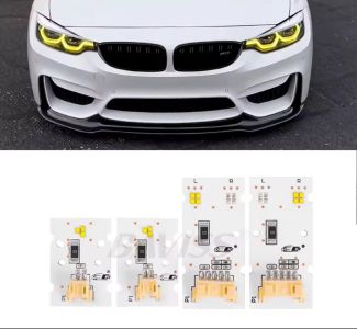 Світлодіодні плати ДХО для фар на  BMW m3 m4 f32 f33 f36 2017-2020 adaptive led yellow(жовті)