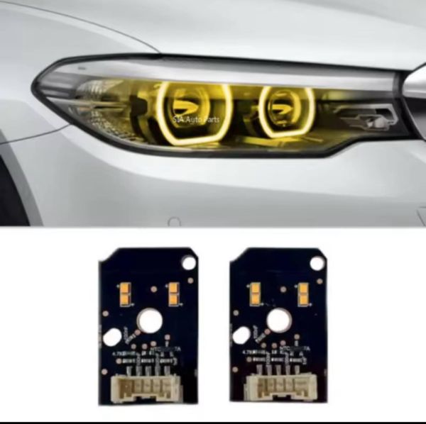 Світлодіодні плати ДХО для фар на BMW 5 G30 G38 led 2018-2020  yellow(жовті)