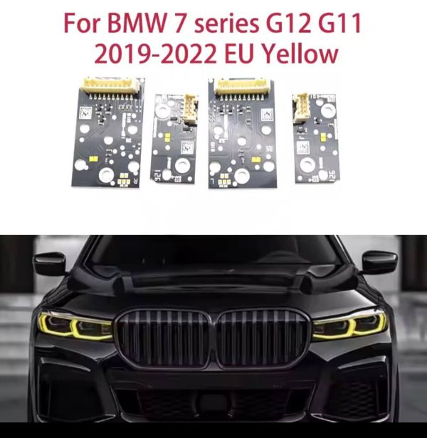 Світлодіодні плати ДХО для фар на BMW 7series G11/G12 2019-2022 Європа yellow(жовті)