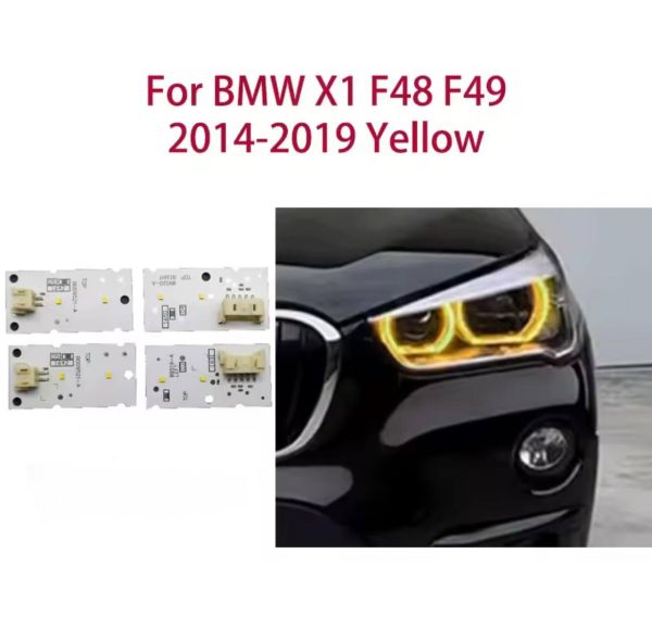 Світлодіодні плати ДХО для фар на  BMWX1X2 F48/F49 2014-2019 yellow(жовті)