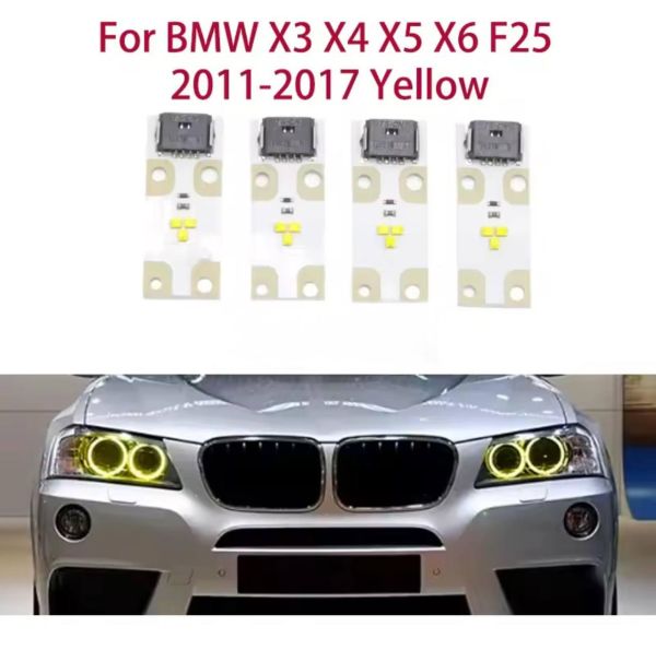 Світлодіодні плати ДХО для фар на  BMW X3 X4 X5 X6 F25 2011-2017 yellow(жовті)