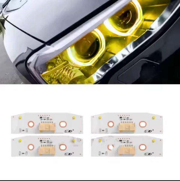 Світлодіодні плати ДХО для фар на  BMW X3X4 F25/2 2014-2017 Xenon  yellow(жовті)