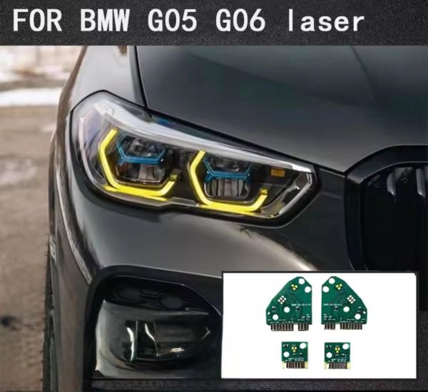Світлодіодні плати ДХО для фар на BMW G05 G06 laser 2020-2023 yellow(жовті)