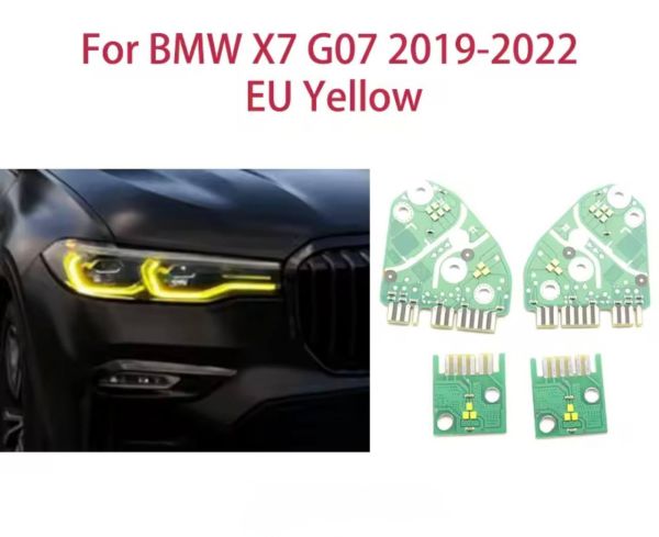 Світлодіодні плати ДХО для фар на BMW x7 G07 2019-2022 Європа yellow(жовті)