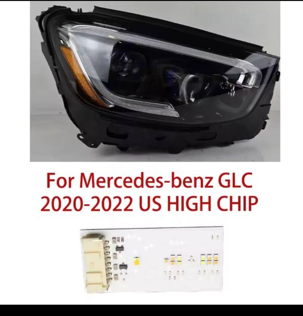 Світлодіодні плати ДХО для фар на  Mercedes Benz GLC 2020-2022 USA HIGH