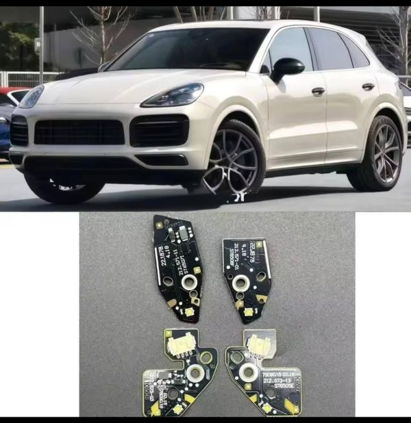 Світлодіодні плати ДХО на Porsche Cayenne white 2018-2021