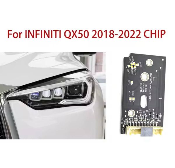 Світлодіодні плати ДХО на infinite qx50 white 2019-2022