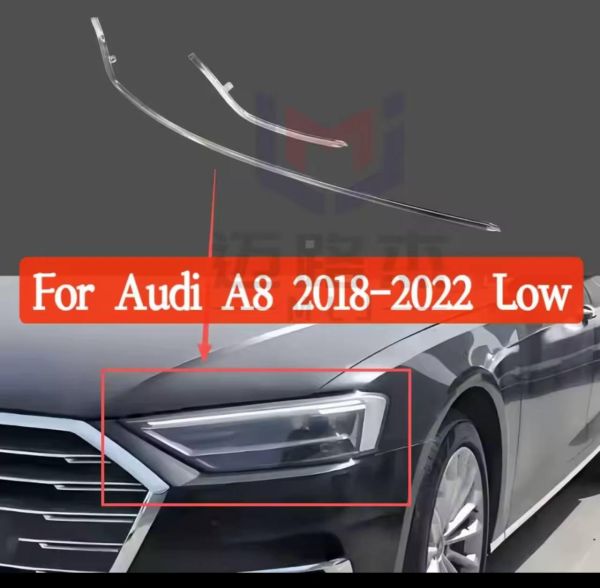 Світловоди для фар на audi A8 full led 2018-2022