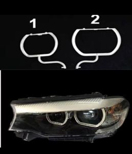 Світловоди для фар на bmw5  G30 G38 led 2018-2020