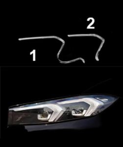 Світловоди для фар на bmw3  g20 g28  led 2023-2024