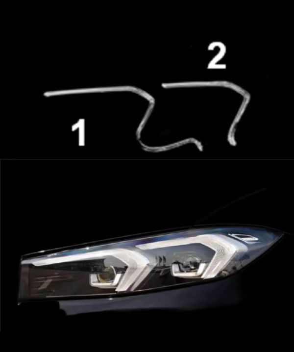 Світловоди для фар на bmw3  g20 g28  led 2023-2024
