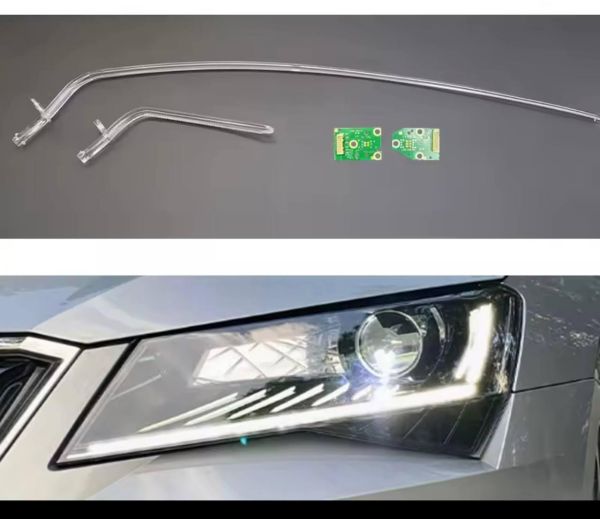 Світловоди для фар на Skoda Superb 2016-2018
