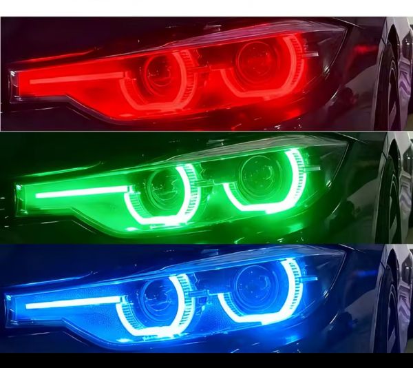 RGB dlr ангельські на BMW F30 LCI рест 2016-2019