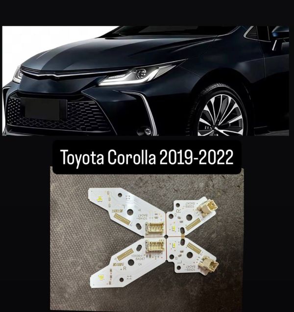 Світлодіодні плати ДХО для фар на Toyota Corolla 2019-2021 року