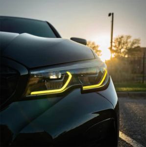Світлодіодні плати ДХО для фар на BMW 3series G20 2020-2022 Led Laser USA yellow(жовті)